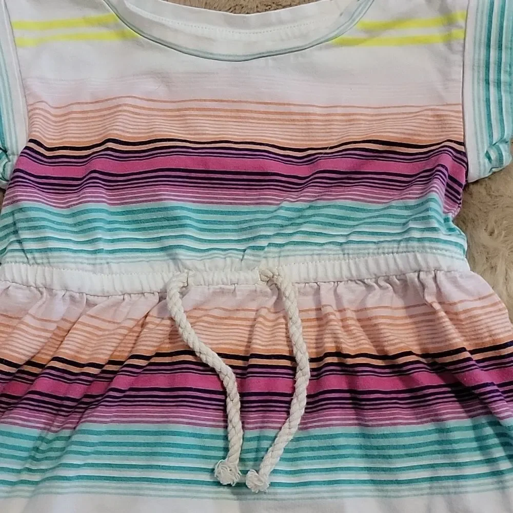 BABY GAP STRIPED SWIM COVER-UP DRESS, SIZE 12-18 MONTHS